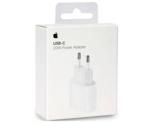 Apple iPhone hišni adapter 220V MUVV3ZM/A QC PD 20W vhod Type C - Original (EU Blister) - bel